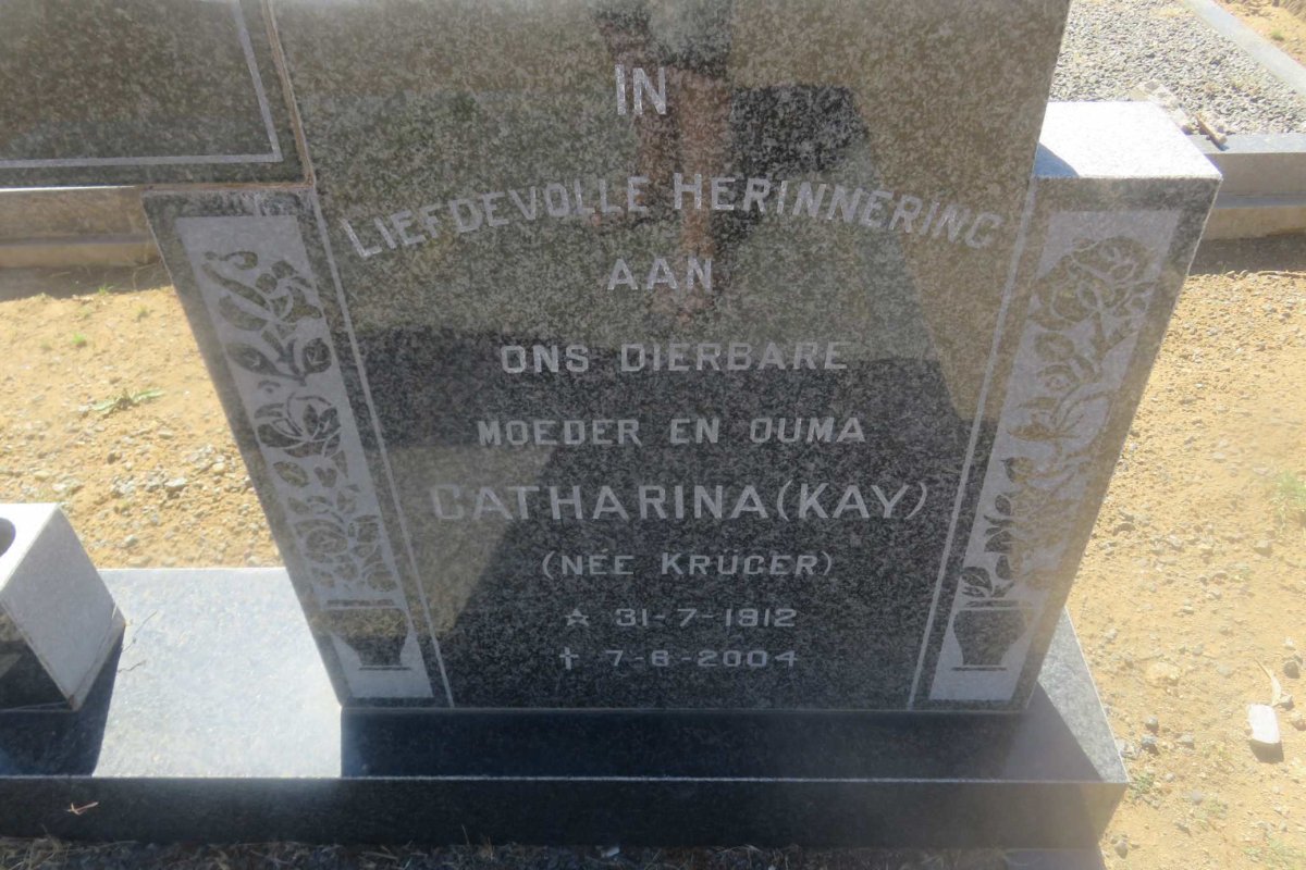 LINDE George Marthinus, van der 1904-1976 &amp; Catharina KRUGER 1912-2004