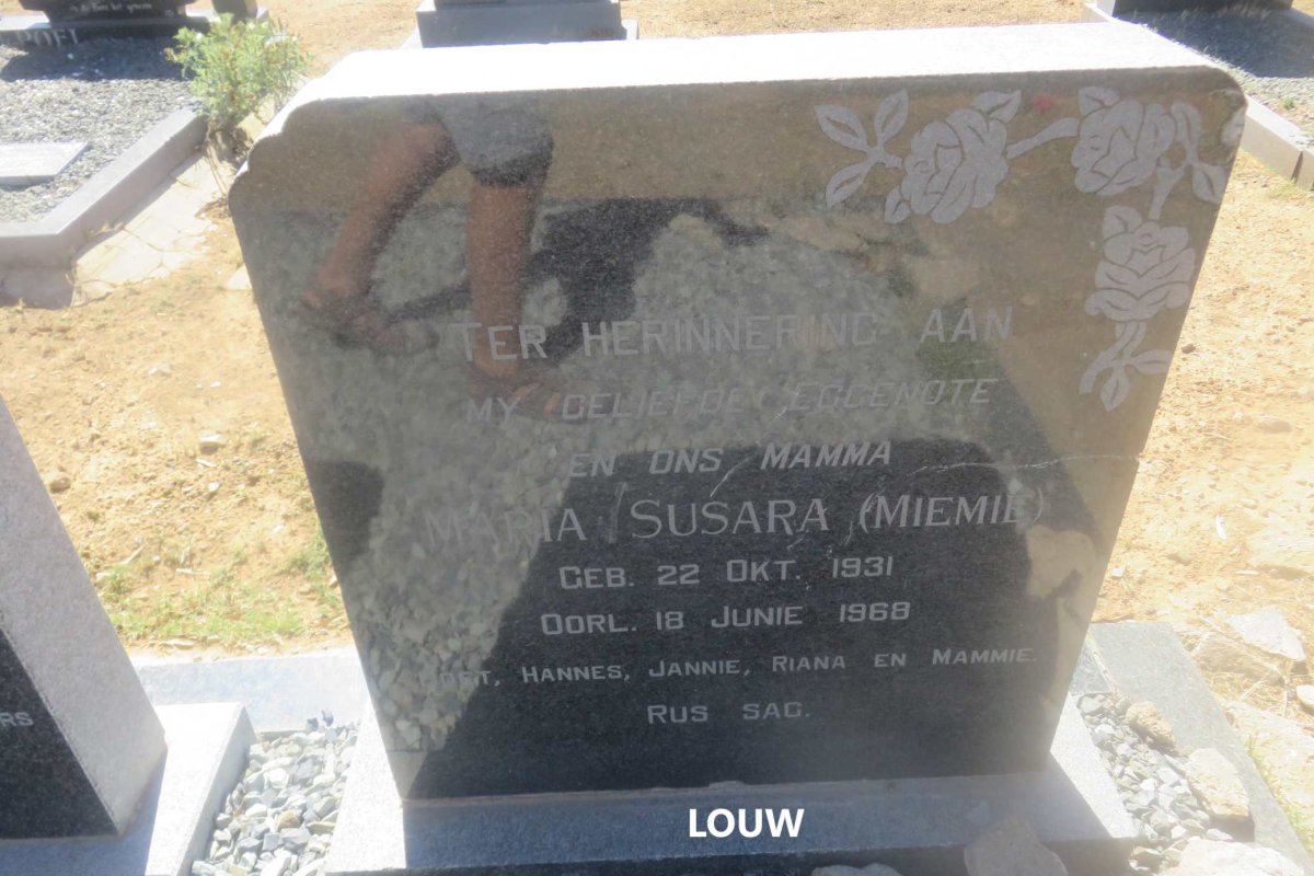 LOUW Maria Susara 1931-1968