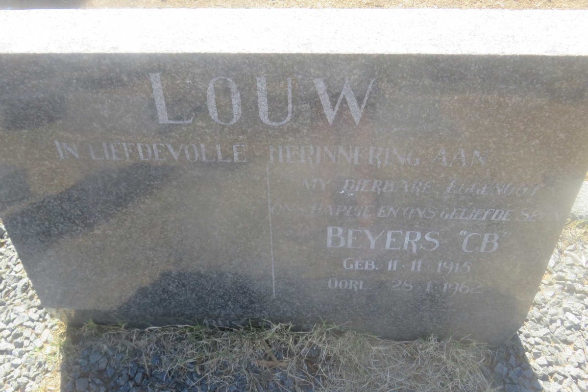 LOUW Beyers 1915-1962