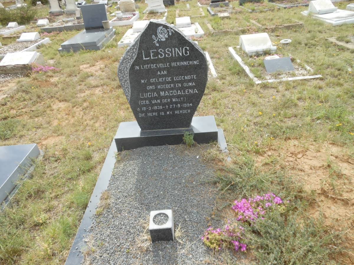 LESSING Lucia Magdalena nee VAN DER WALT 1938-1994