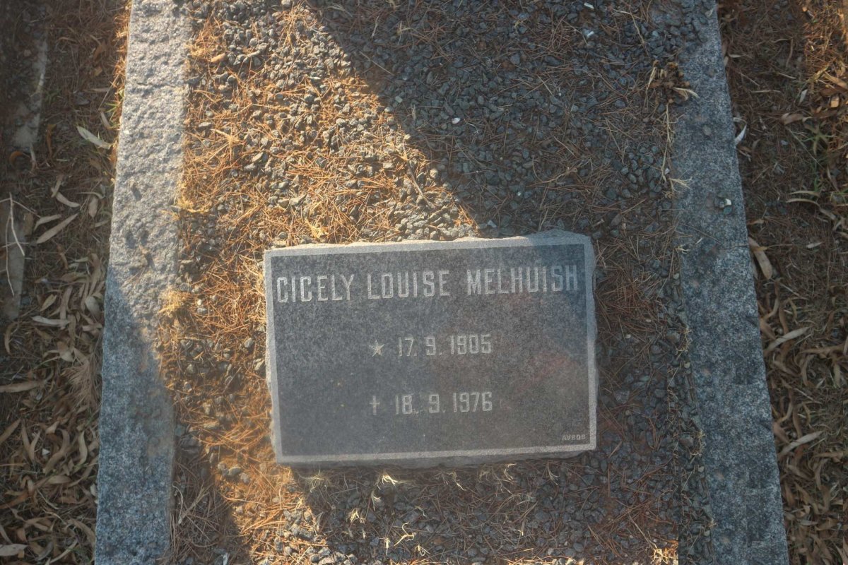 MELHUISH Cicely Louise 1905-1976