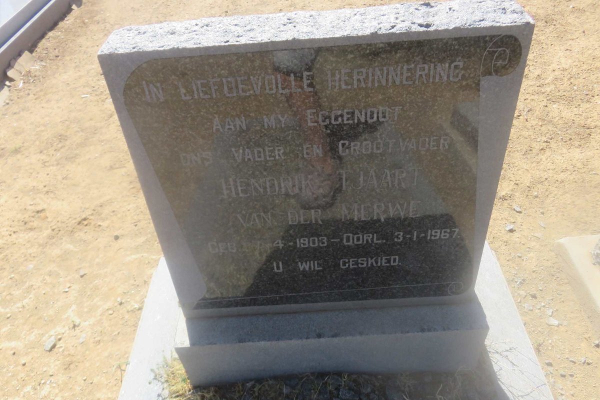 MERWE Hendrik Tjaart, van der 1903-1967