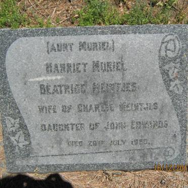 MEINTJES Harriet Muriel Beatrice nee EDWARDS -1950