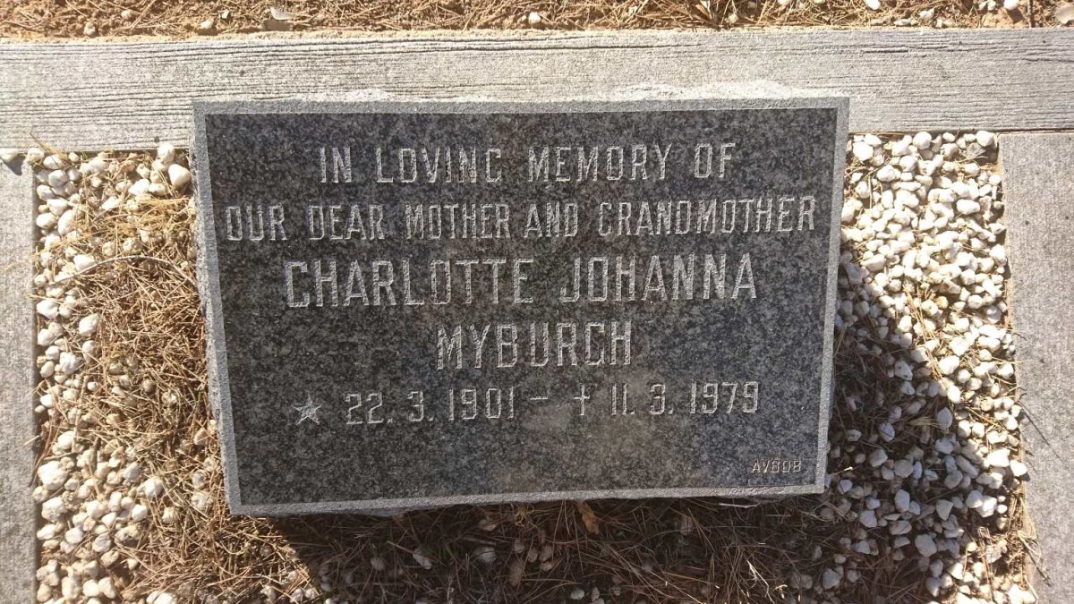 MYBURGH Charlotte Johanna 1901-1979
