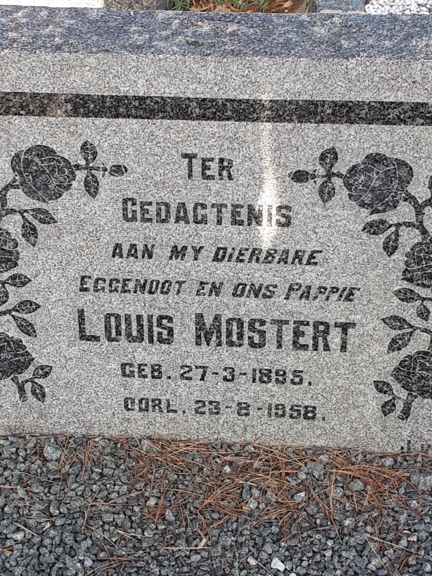 MOSTERT Louis 1895-1958