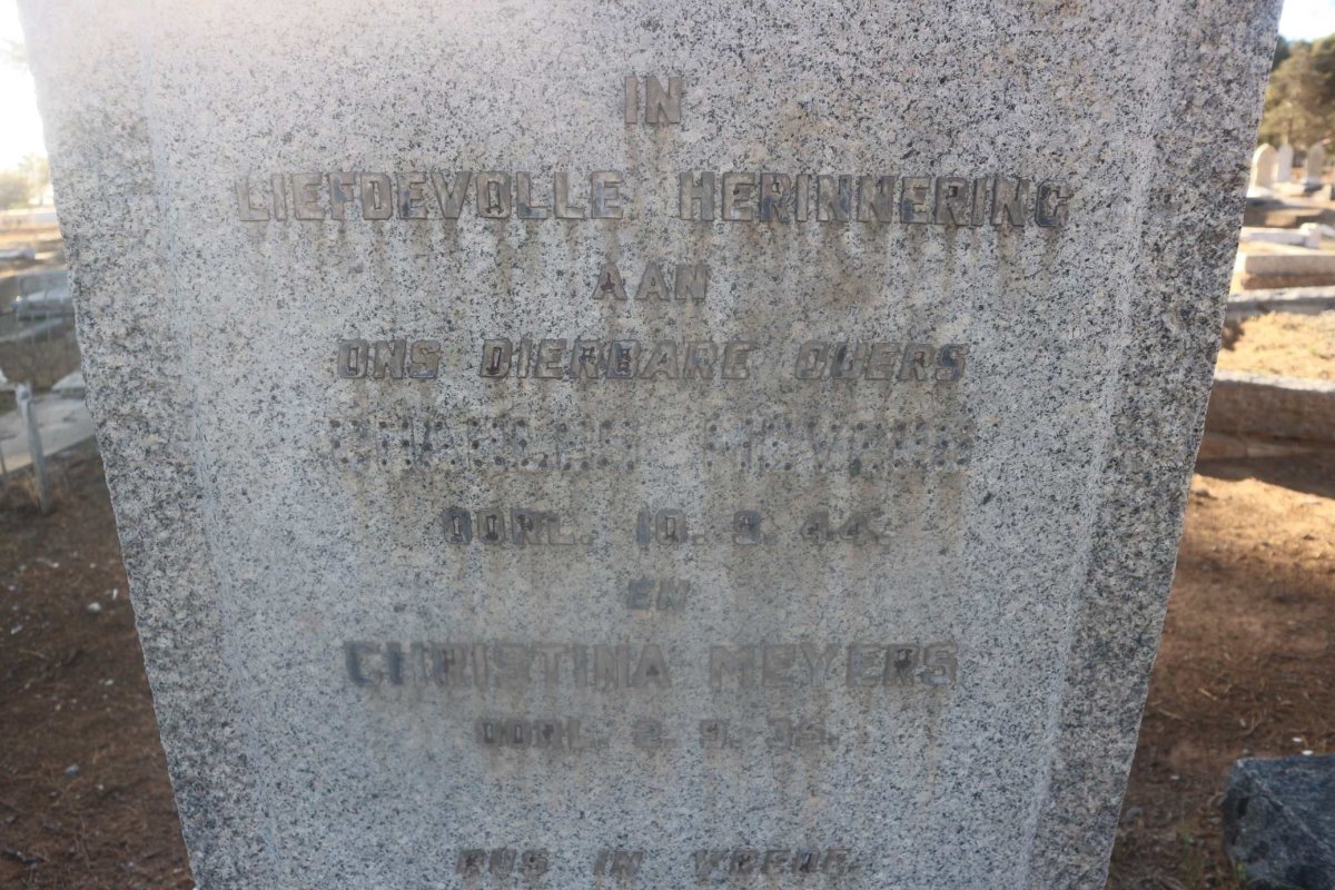 MEYERS Charles -1944 &amp; Christina -1935 