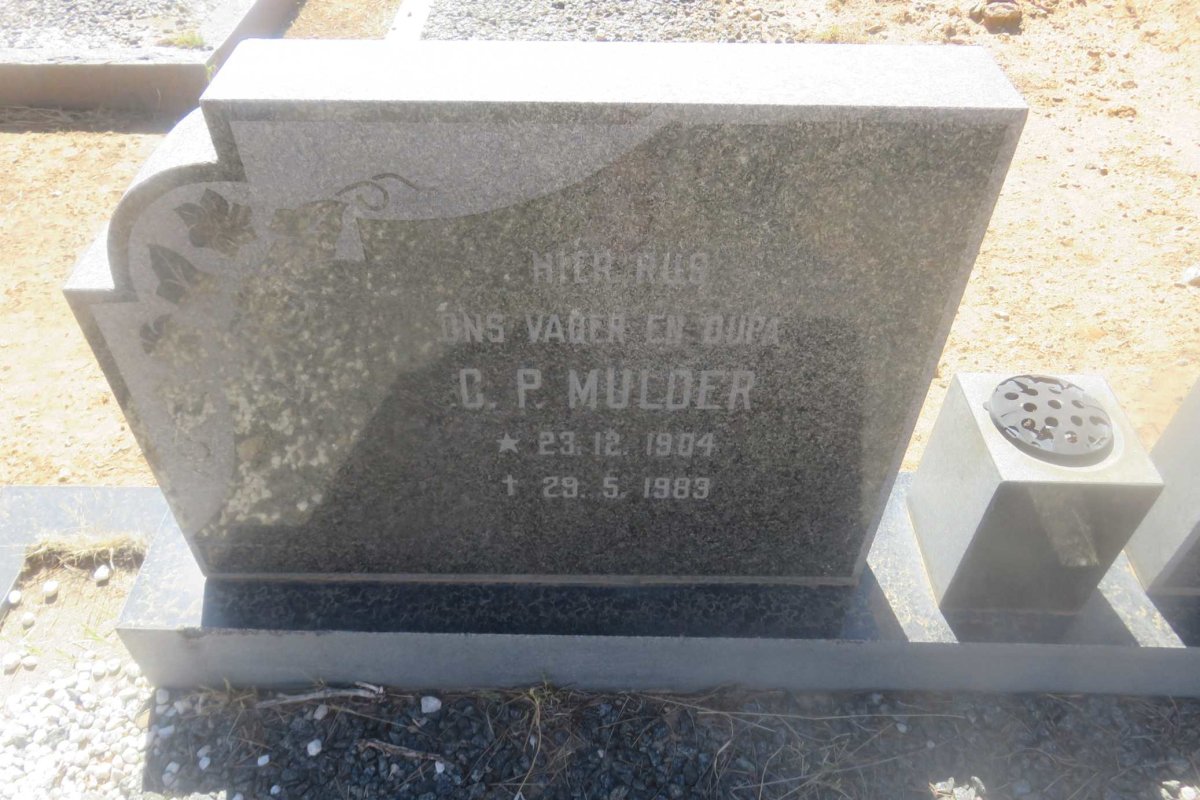 MULDER C.P. 1904-1983