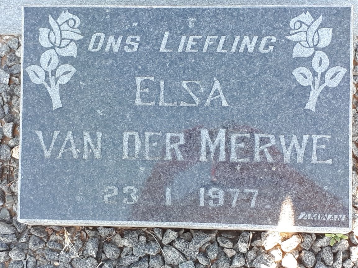MERWE Elsa, van der -1977