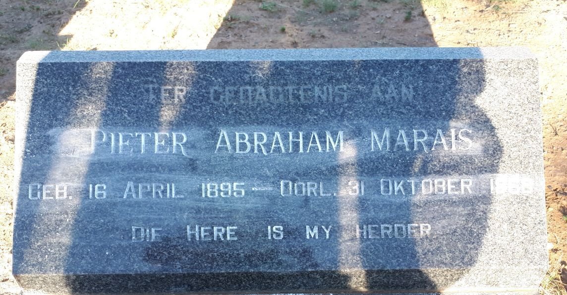 MARAIS Pieter Abraham 1895-1968