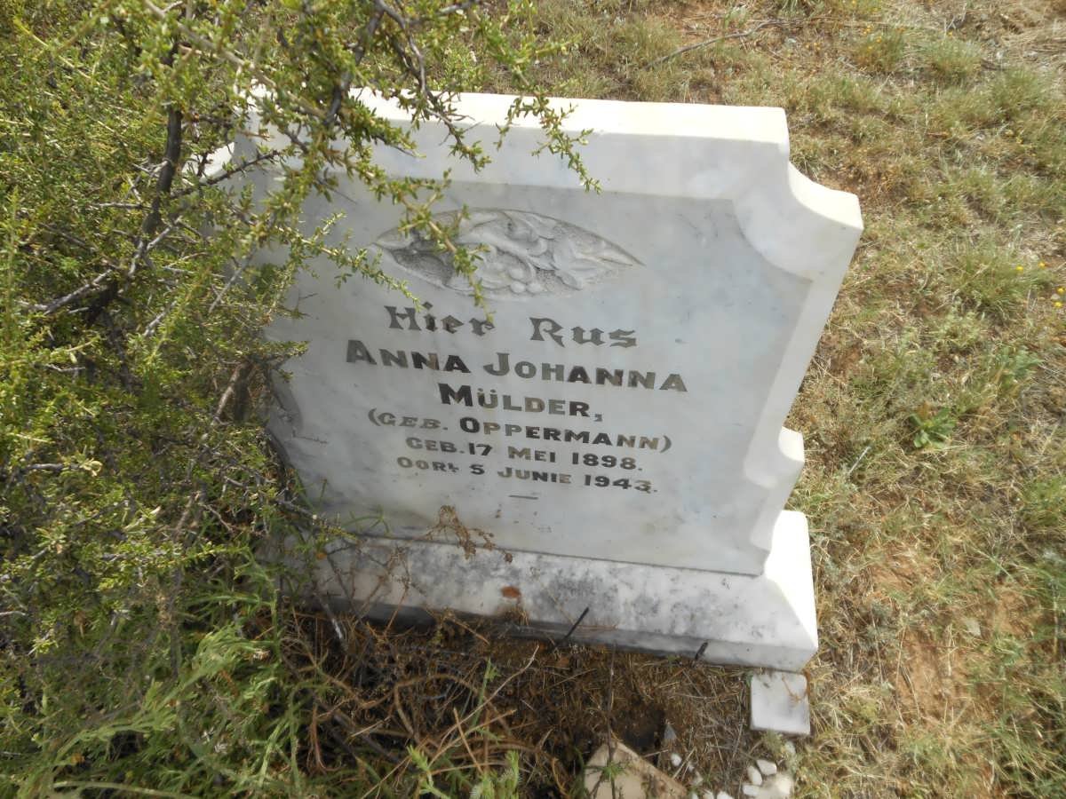 MÜLDER Anna Johanna nee OPPERMAN 1898-1943