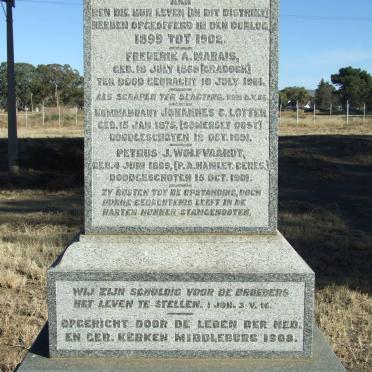 1. Anglo-Boere Oorlog Monument_1899-1902