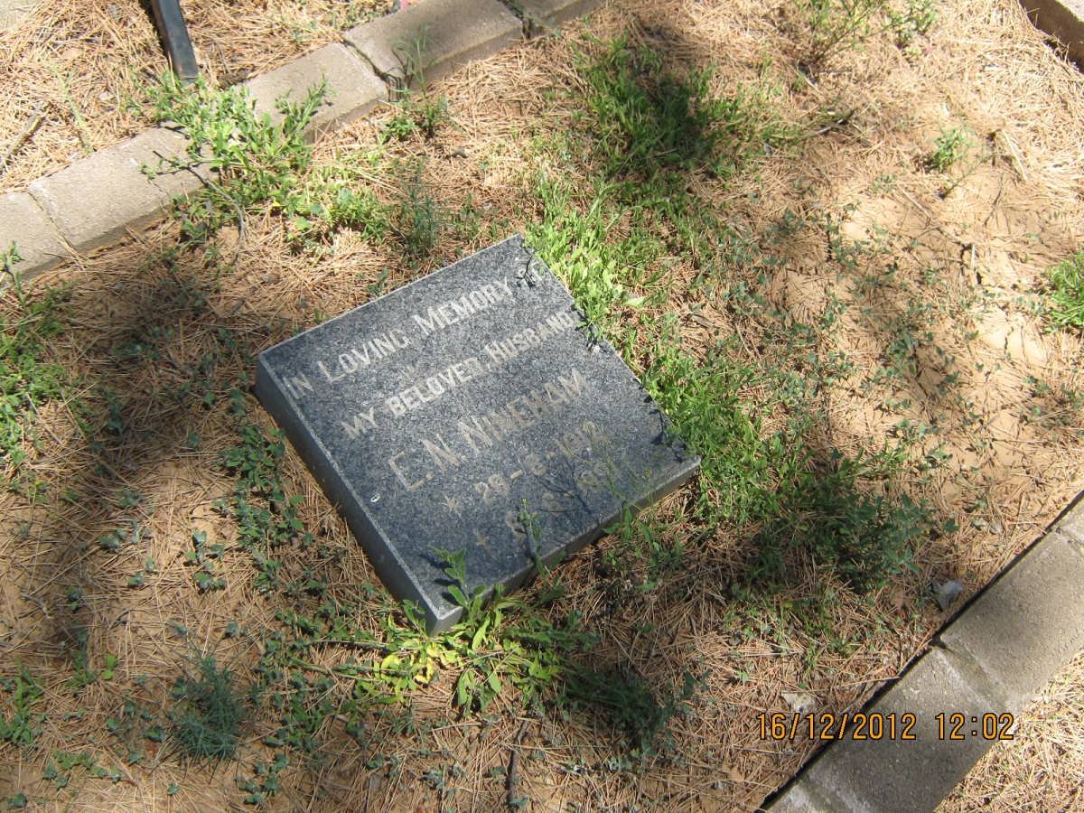 NINEHAM E.N. 1912-1991
