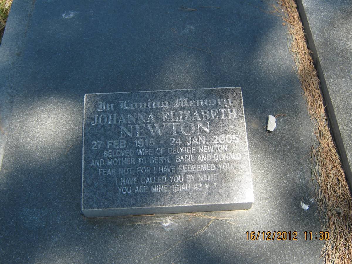 NEWTON Johanna Elizabeth 1915-2005