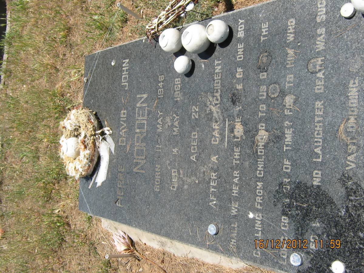 NORDEN Pierre David John 1946-1968
