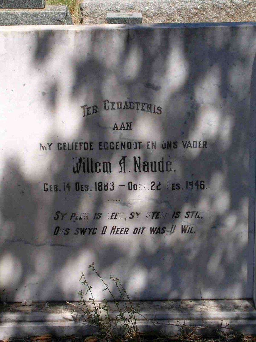 NAUDE Willem A. 1883-1946