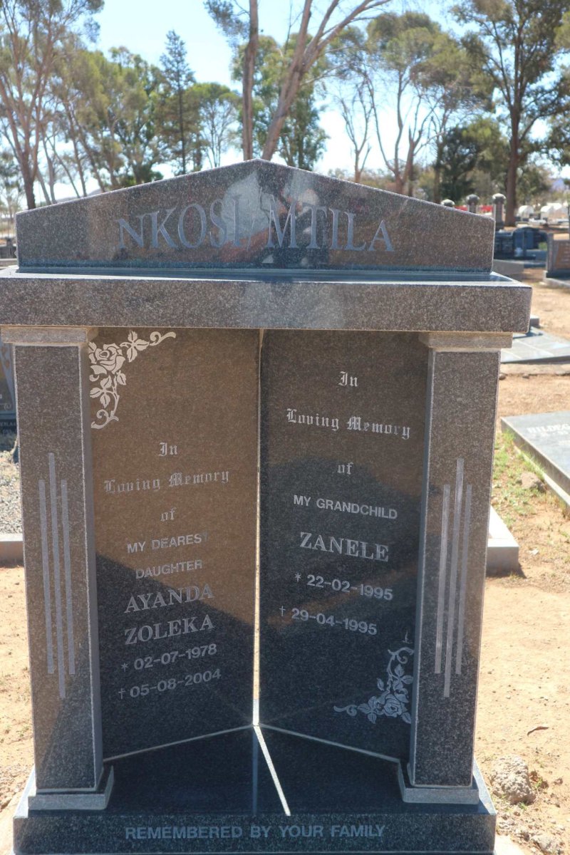 NKOSIMTILA Ayanda Zoleka 1978-2004 &amp; Zande 1995-1995