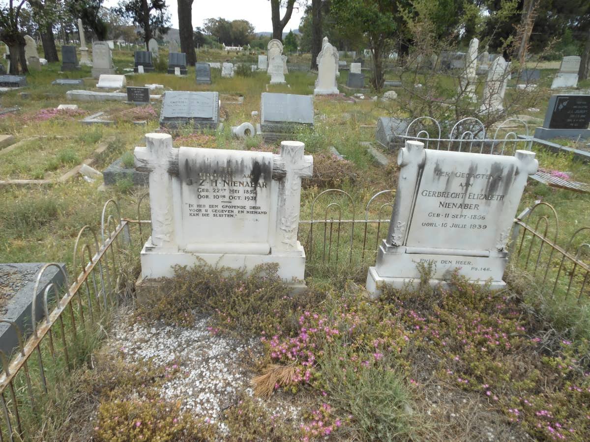 NIENABER J.Z.H. 1852-1931 &amp; Gerbrecht Elizabeth 1856-1939