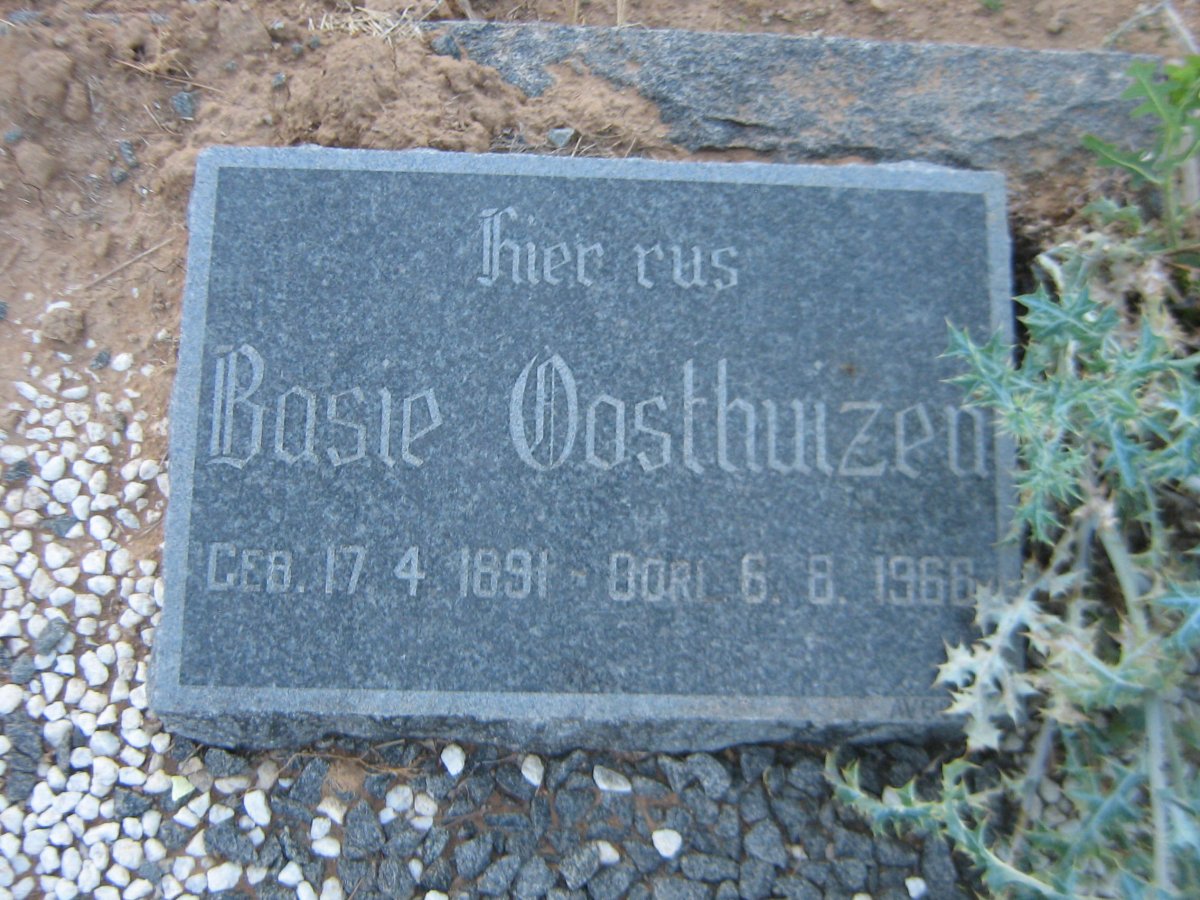 OOSTHUIZEN Basie 1891-1966