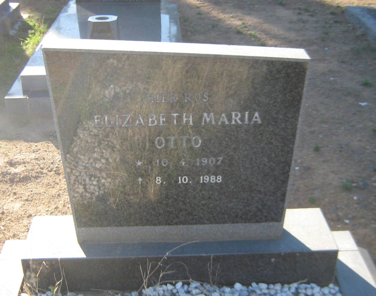 OTTO Elizabeth Maria 1907-1988
