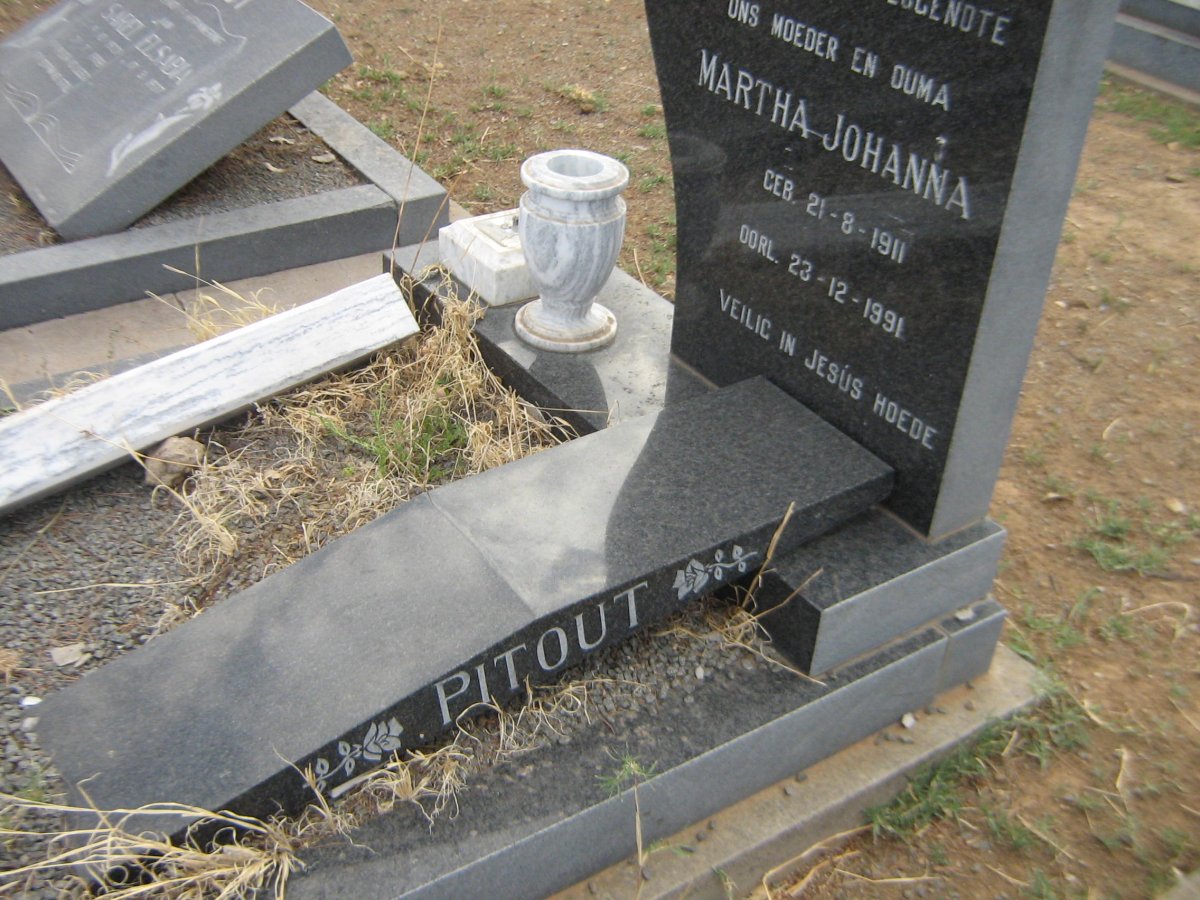PITOUT Martha Johanna 1911-1991