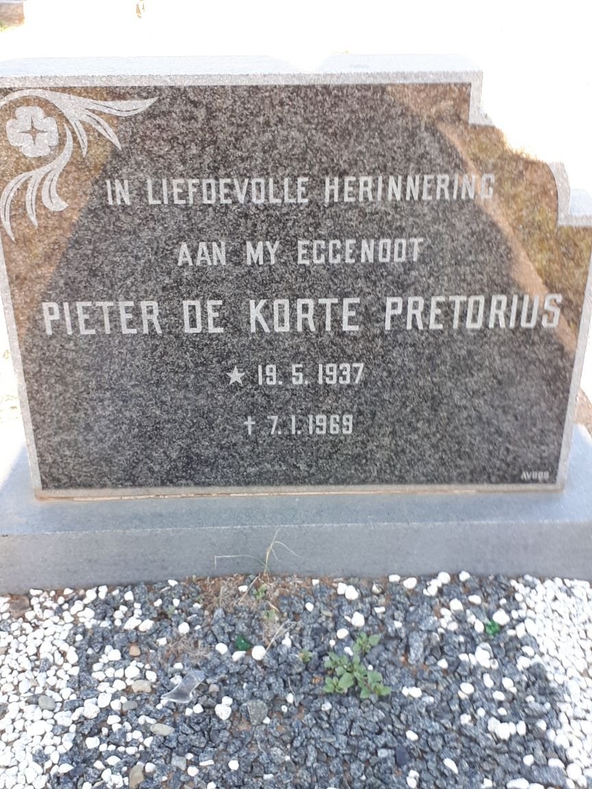 PRETORIUS Pieter de Korte 1937-1969