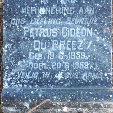 PREEZ Petrus Gideon, du 1959-1959