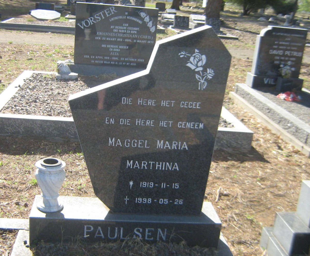 PAULSEN Maggel Maria Marthina 1919-1998