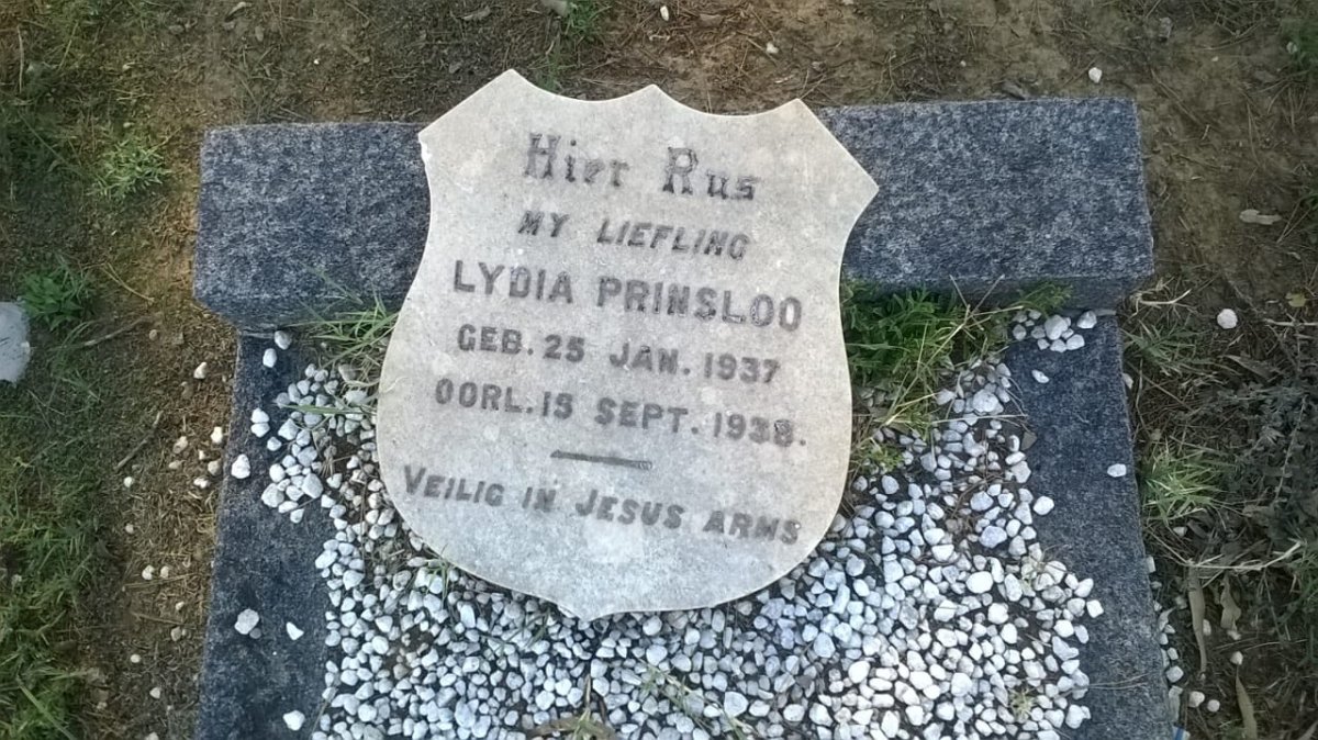 PRINSLOO Lydia 1937-1938