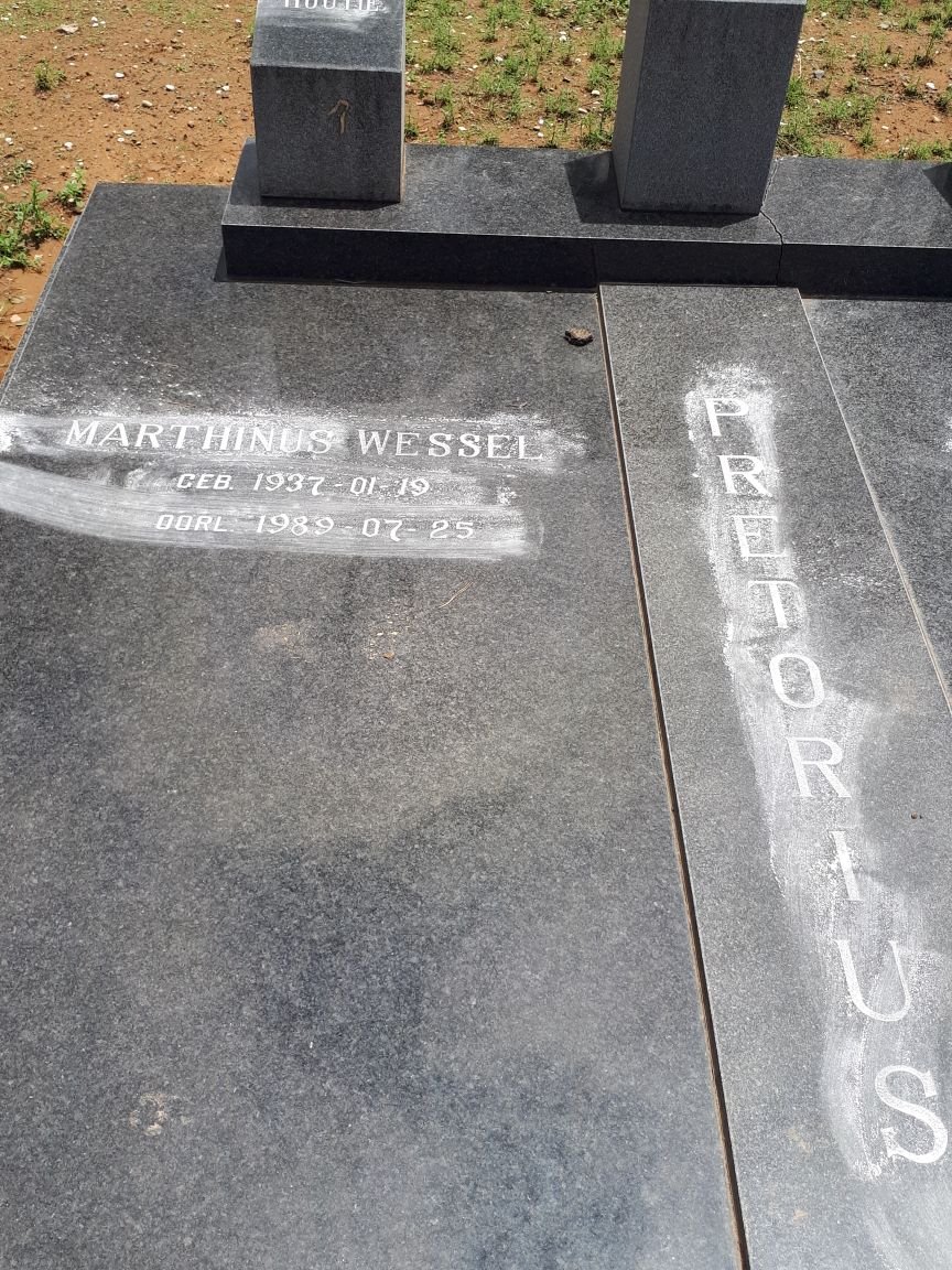 PRETORIUS Marthinus Wessel 1937-1989 &amp; Gesina Maria BLOM 1937-