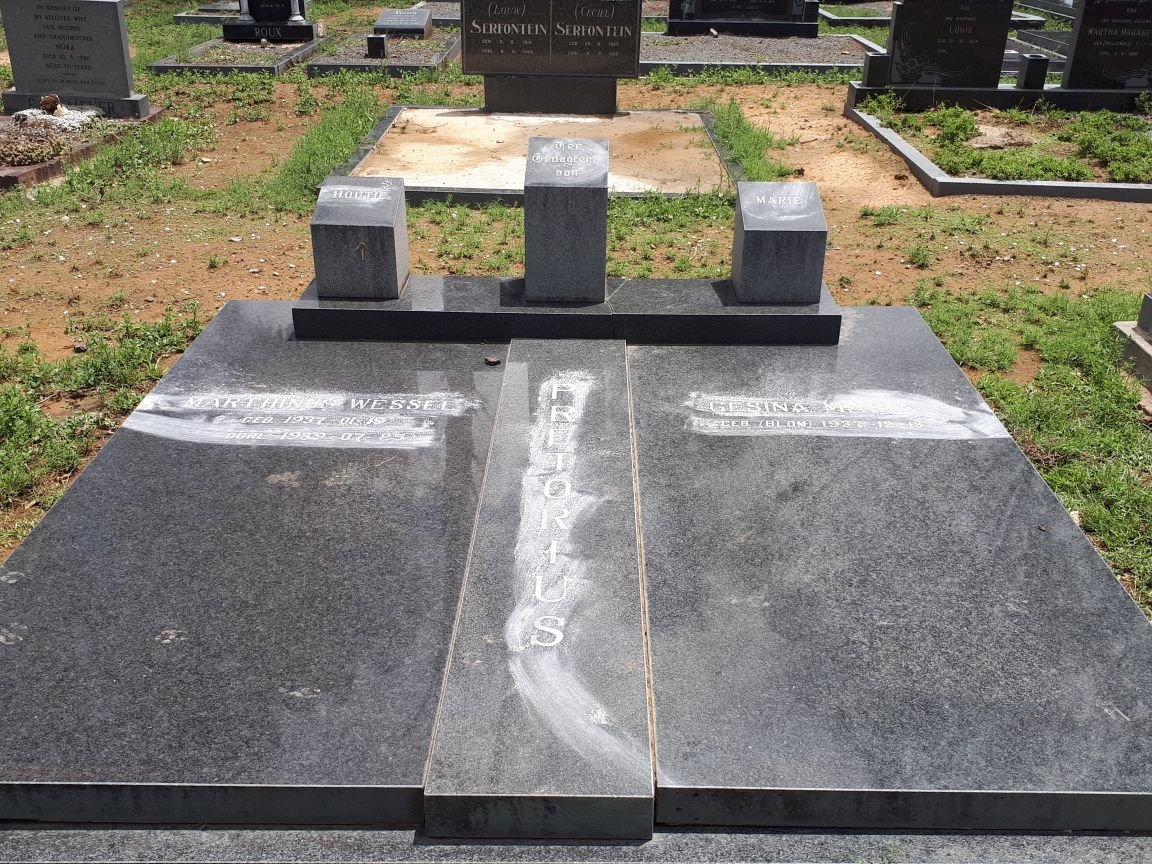 PRETORIUS Marthinus Wessel 1937-1989 &amp; Gesina Maria BLOM 1937-