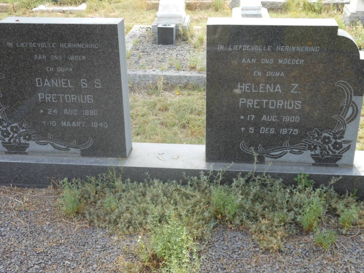 PRETORIUS Daniel S.S. 1890-1940 &amp; Helena Z. 1900-1975