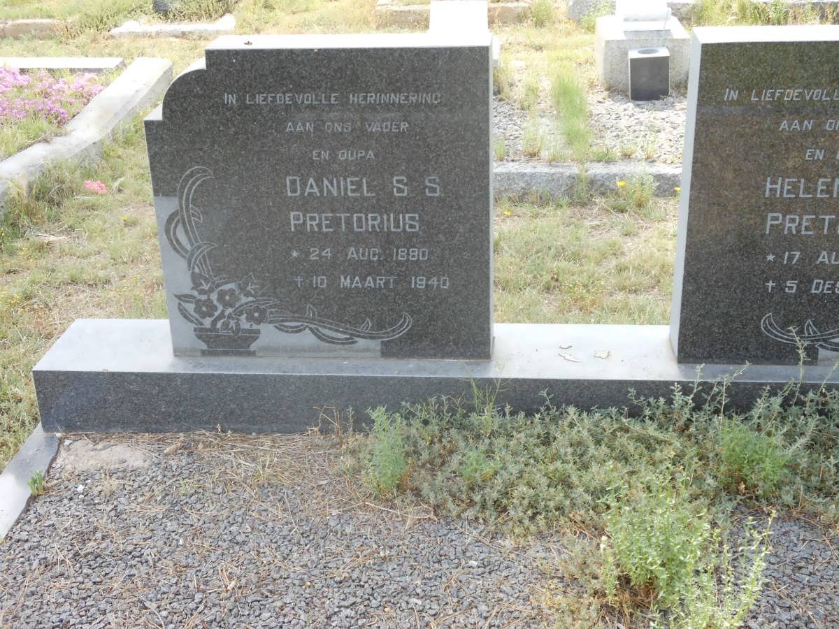 PRETORIUS Daniel S.S. 1890-1940 &amp; Helena Z. 1900-1975