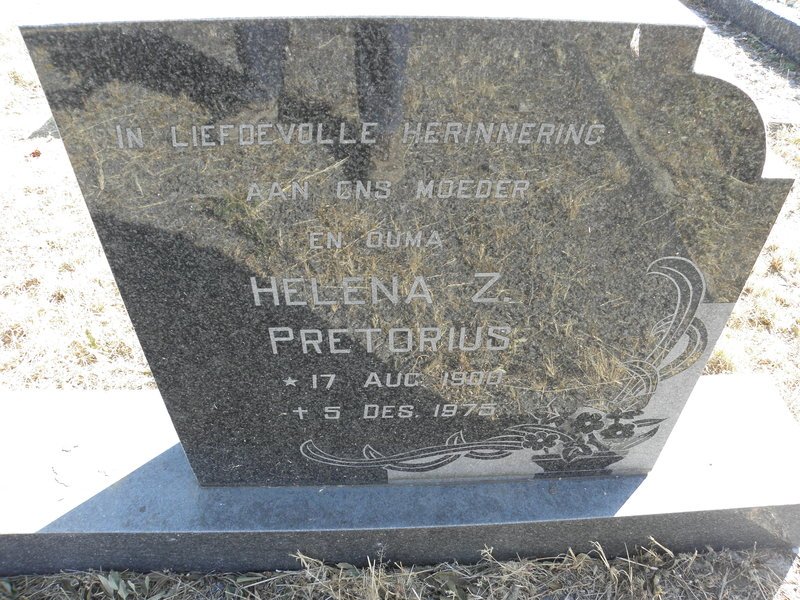 PRETORIUS Helena Z. 1900-1975