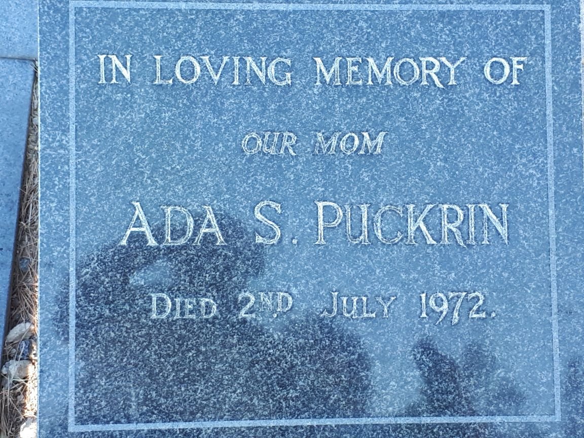 PUCKRIN Ada S. -1972