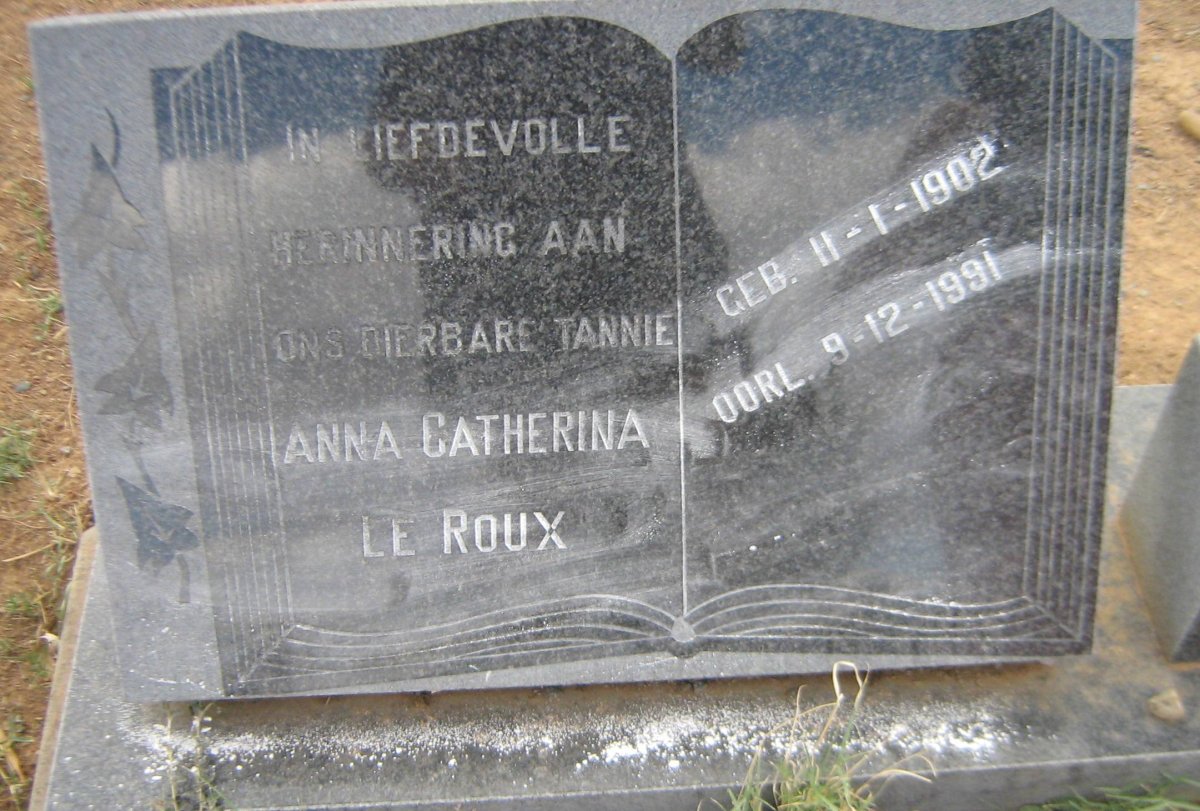ROUX Anna Catherina, le 1902-1991