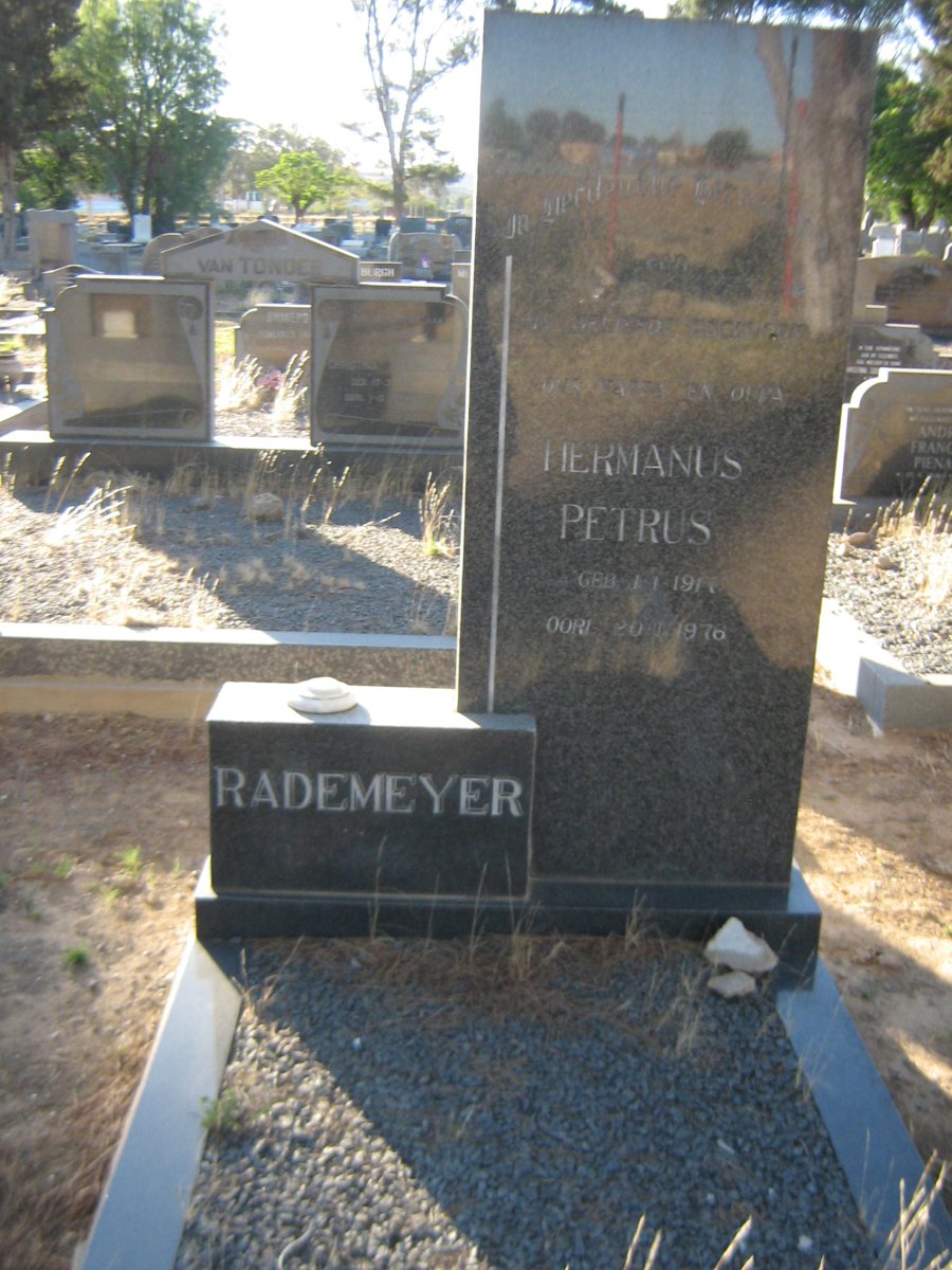 RADEMEYER Hermanus Petrus 1917-1976