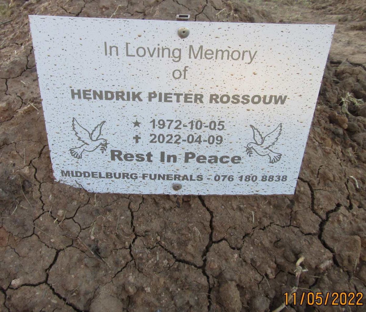 ROSSOUW Hendrik Pieter 1972-2022