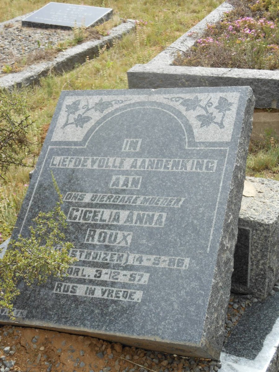 ROUX Cicelia Anna nee OOSTHUIZEN 1886-1957