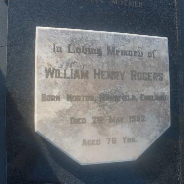 ROGERS William Henry -1952