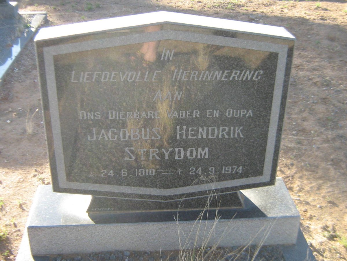 STRYDOM Jacobus Hendrik 1910-1974