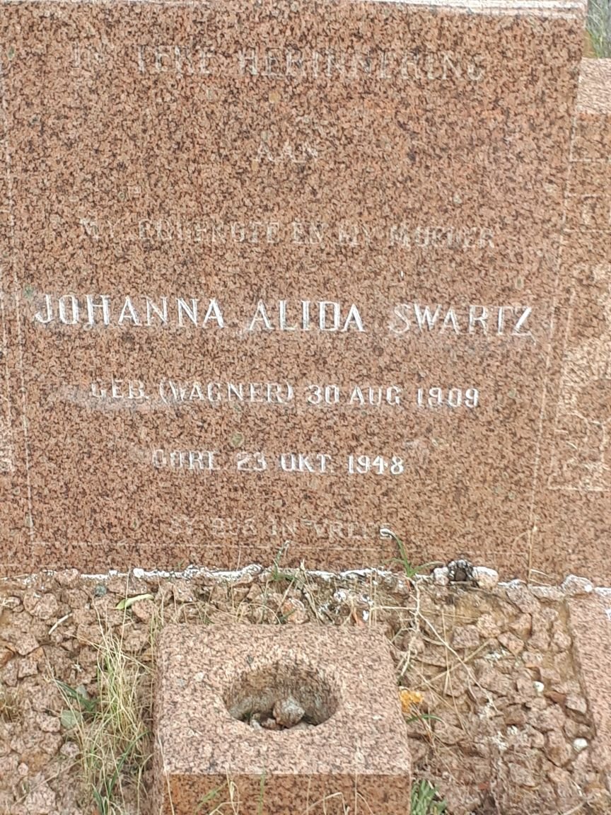 SWARTZ Johanna Alida nee WAGNER 1909-1948