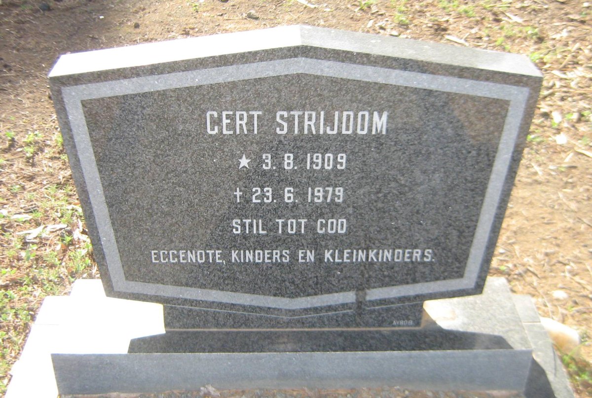 STRIJDOM Gert 1909-1979