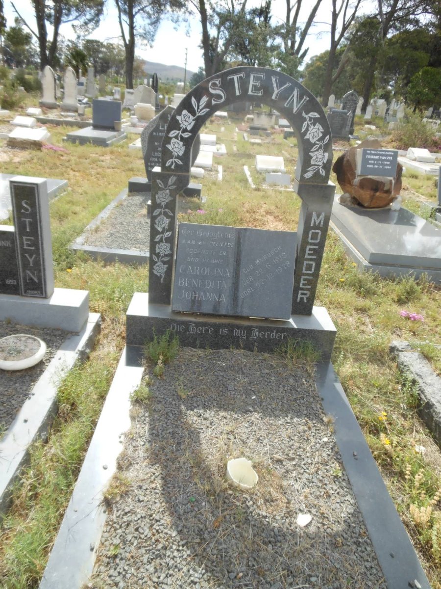 STEYN Carolina Benedita Johanna nee MYBURGH 1913-1978