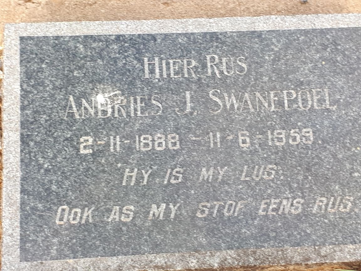 SWANEPOEL Andries J. 1888-1959