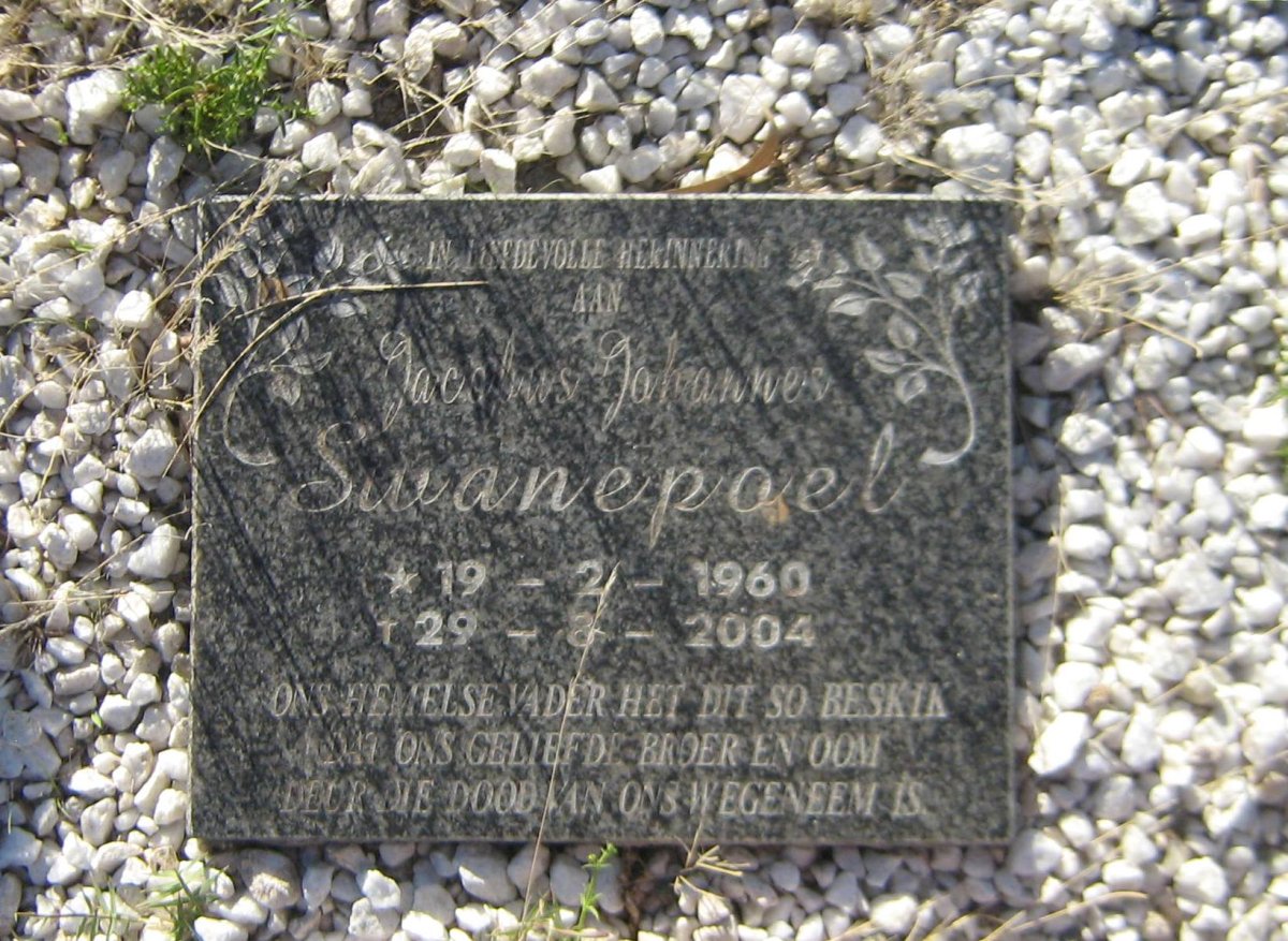 SWANEPOEL Jacobus Johannes 1960-2004
