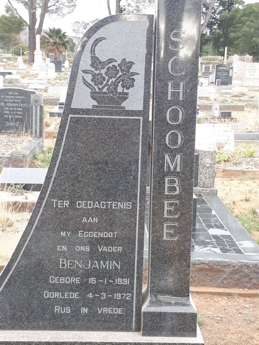 SCHOOMBEE Benjamin 1891-1972
