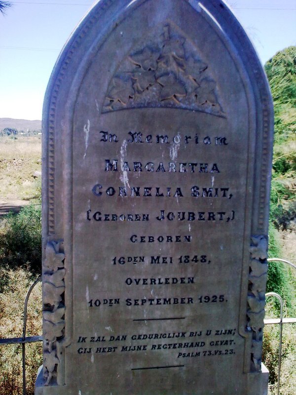 SMIT Margaretha Cornelia nee JOUBERT 1848-1925