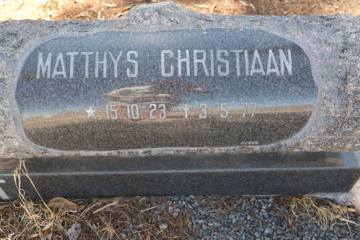 SMIT Matthys Christiaan 1923-1977 &amp; Hendrina Magrita 1926-2003