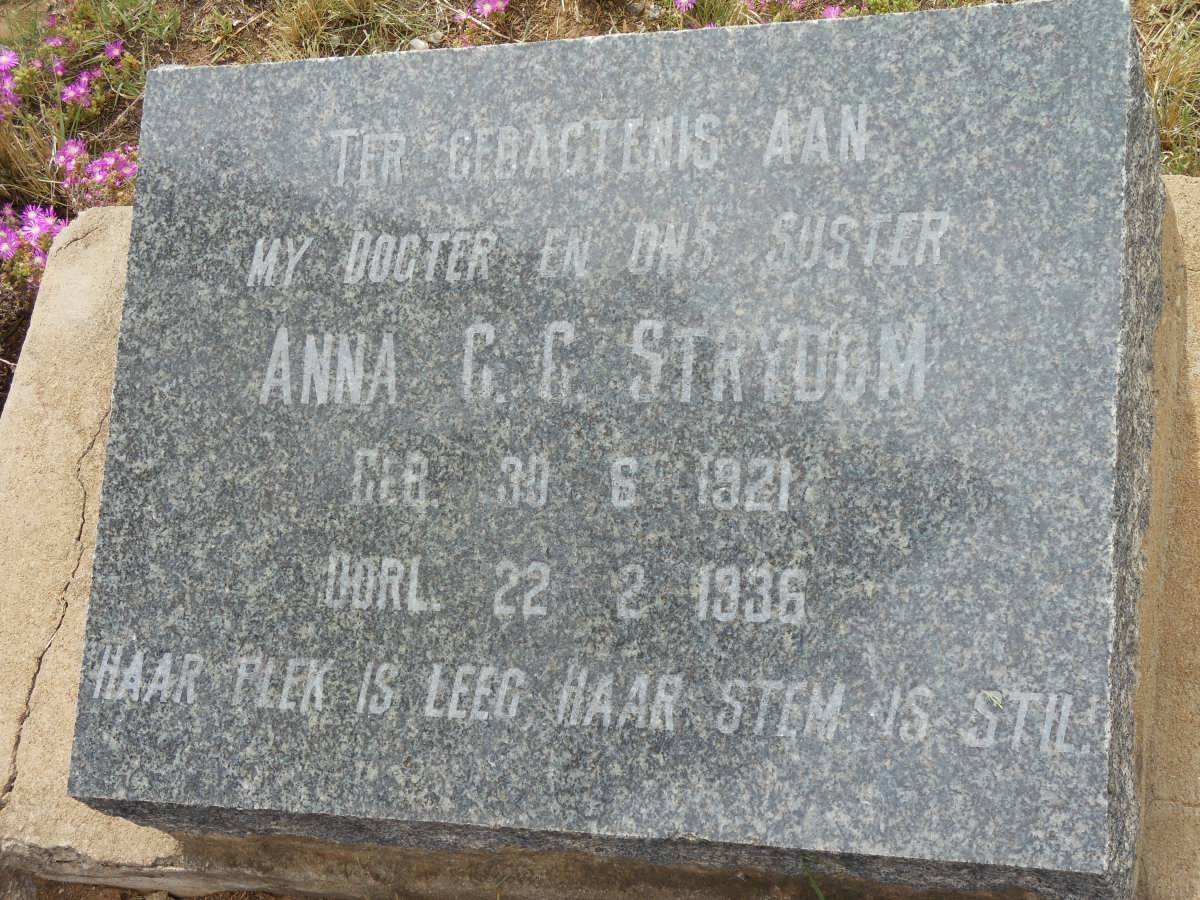 STRYDOM Anna C.C. 1921-1936