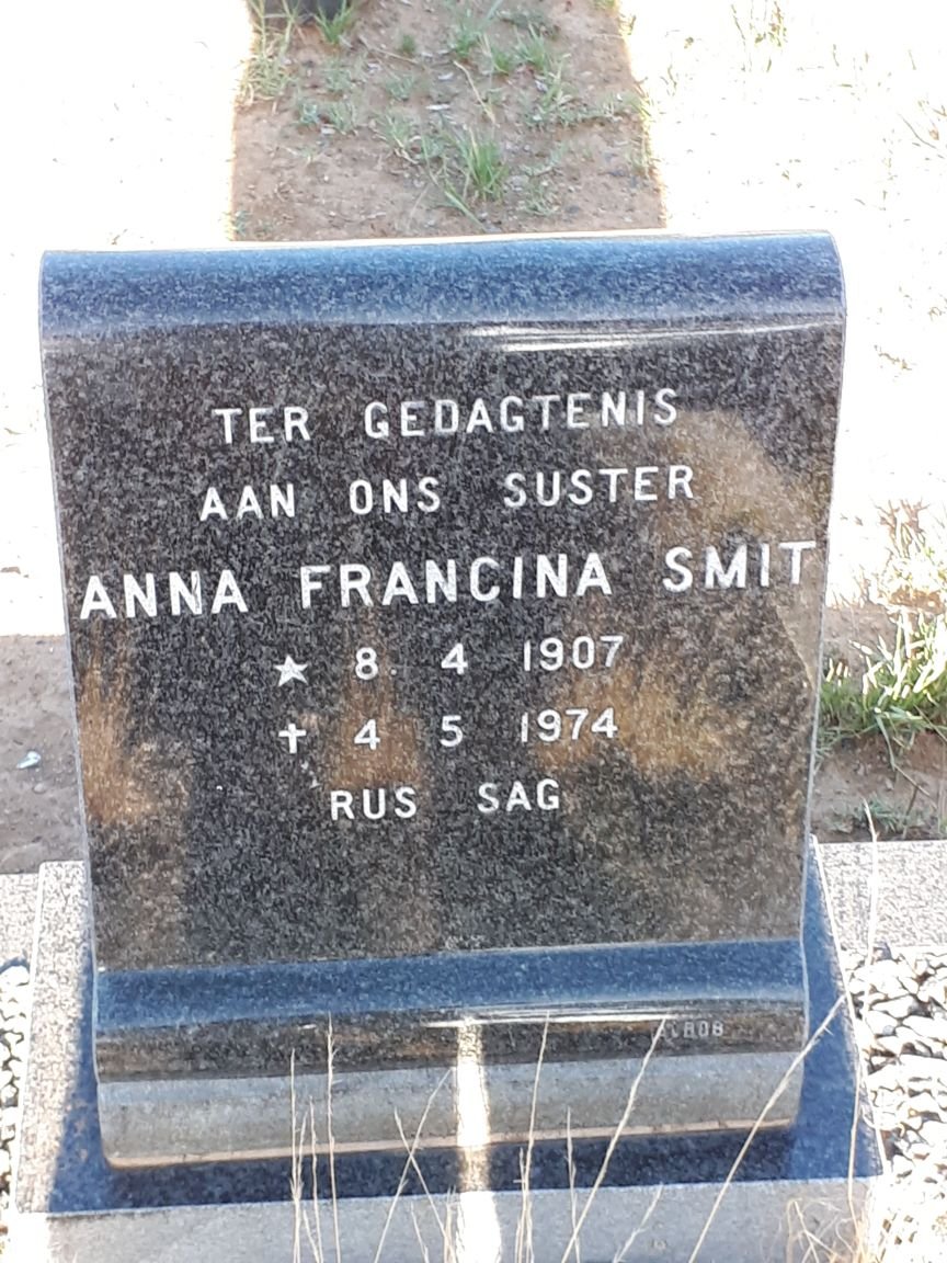 SMIT Anna Francina 1907-1974